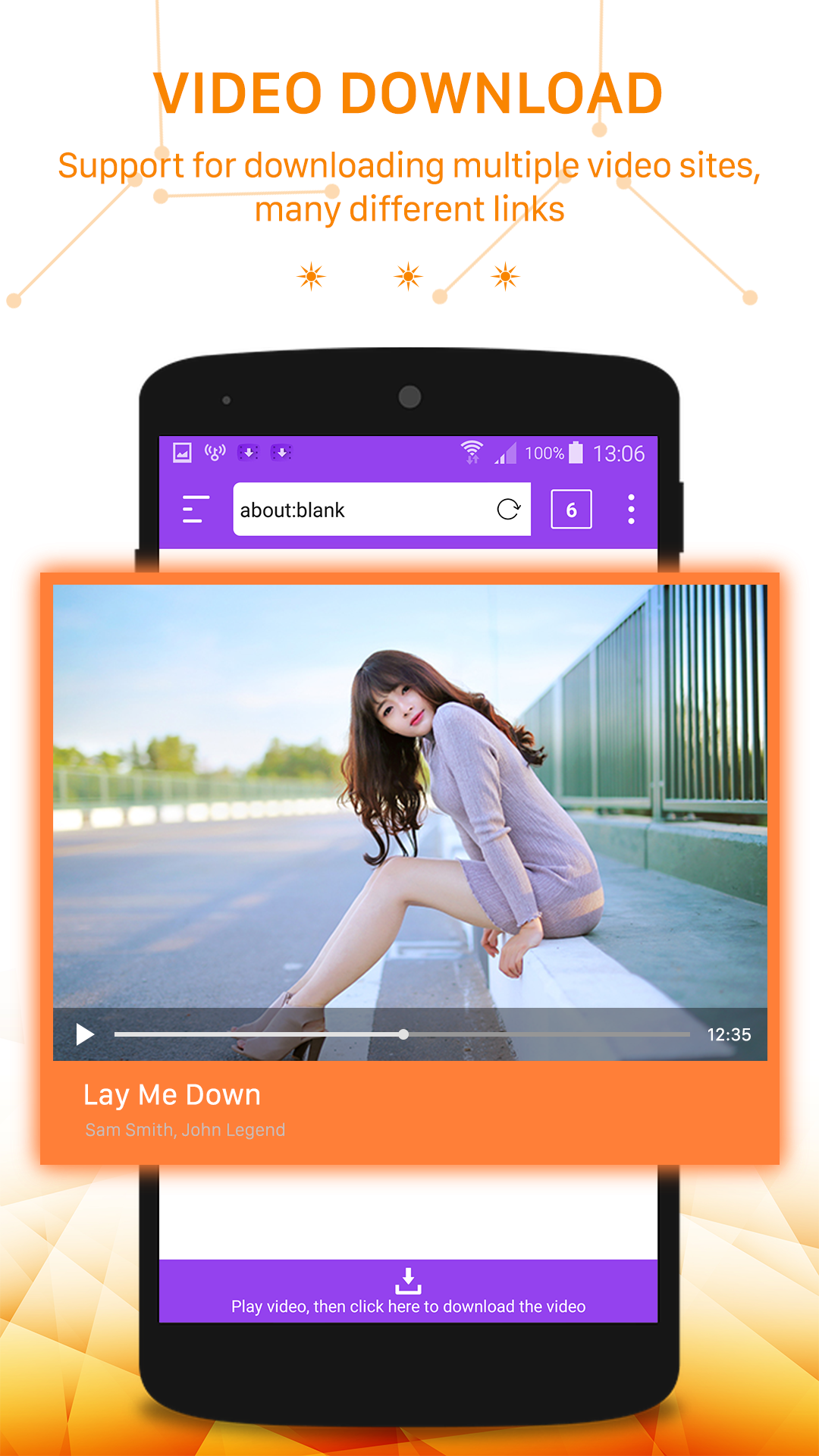 اسکرین شات 1 برنامه Video Downloader