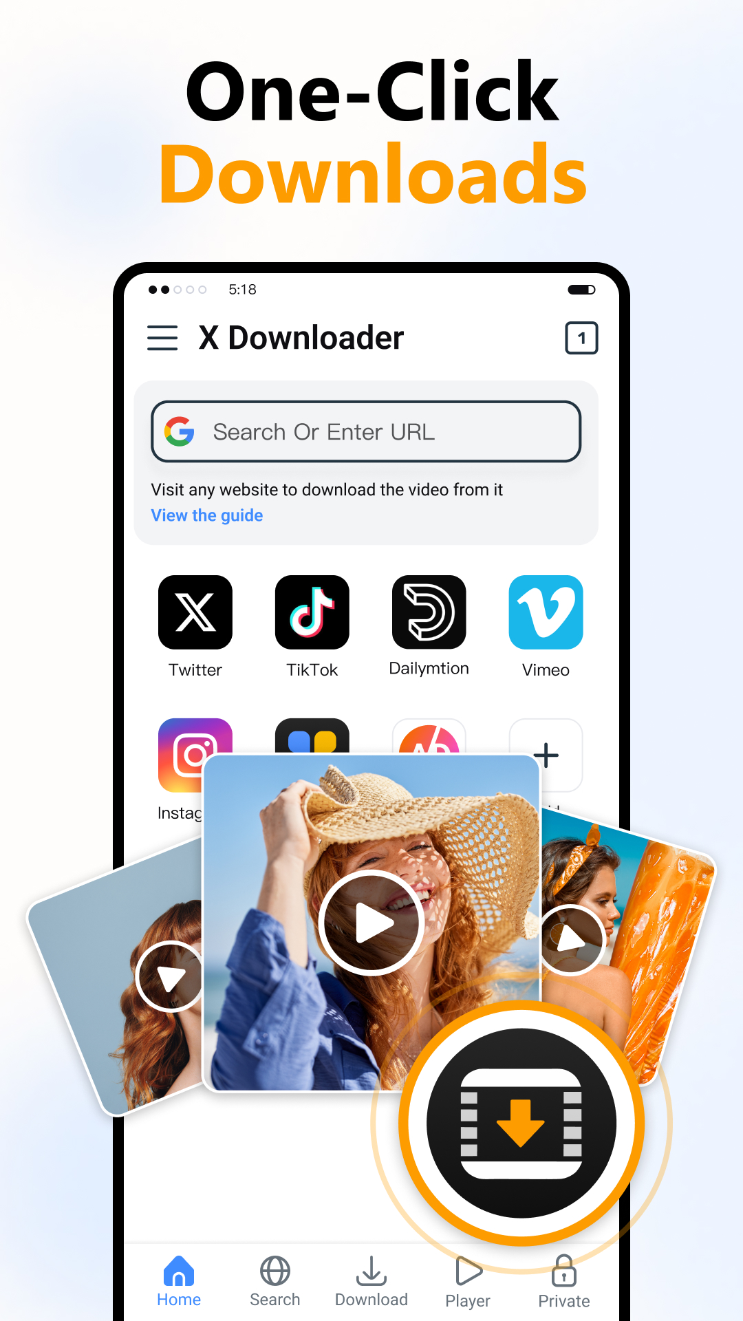 اسکرین شات 1 برنامه Xpress Downloader - Video Hub
