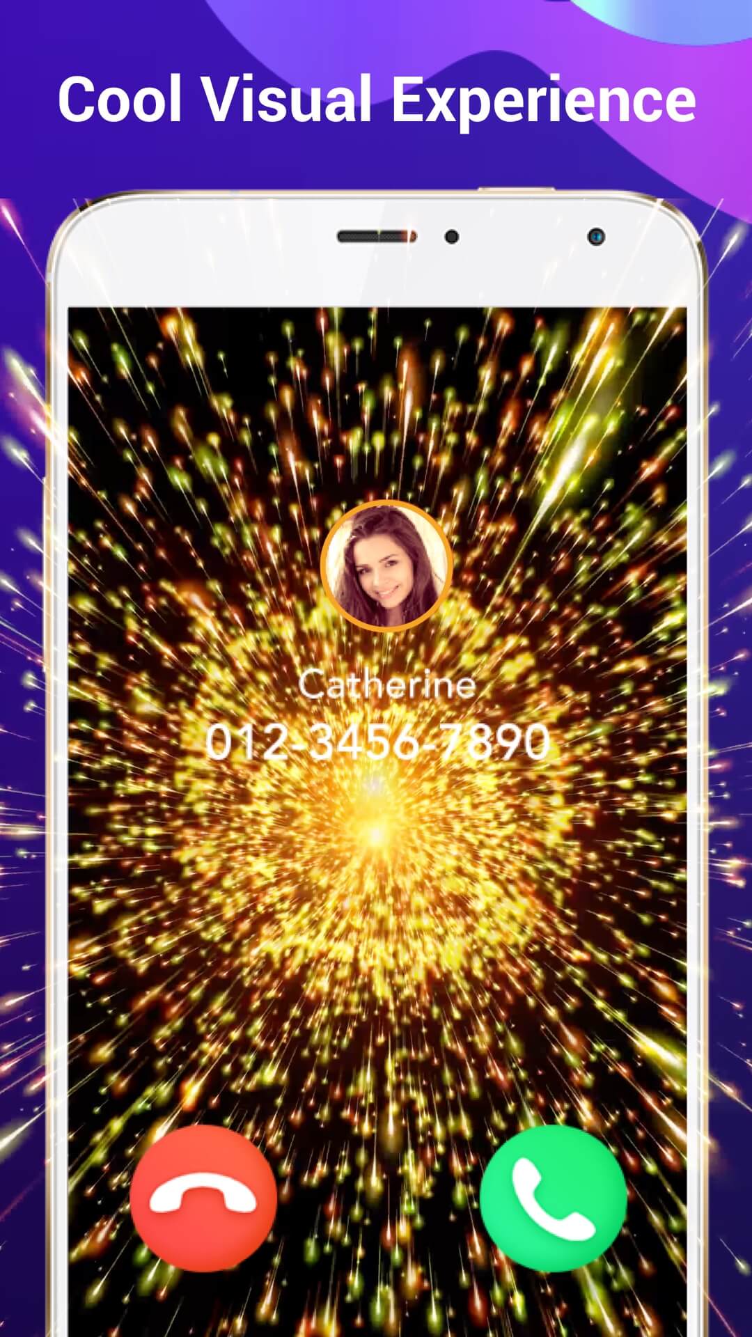اسکرین شات 4 برنامه Color Call Flash- Call Screen