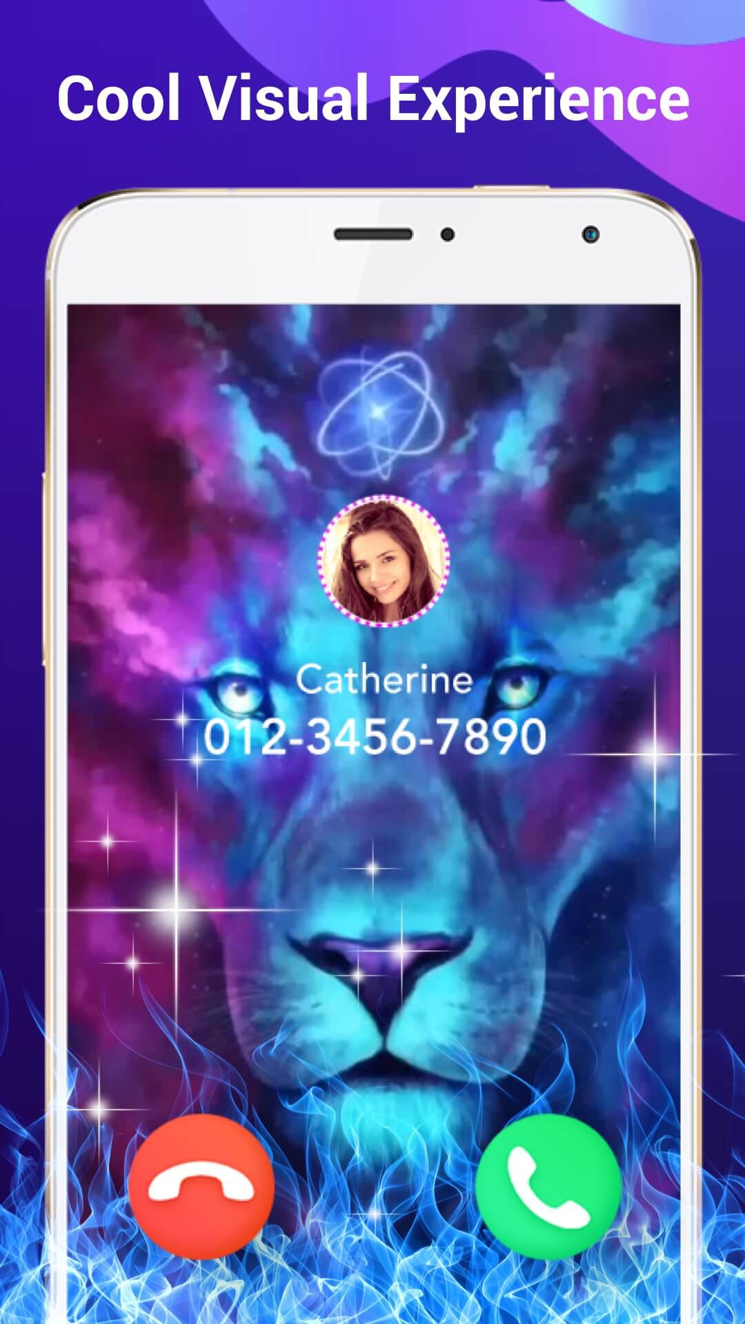 اسکرین شات 3 برنامه Color Call Flash- Call Screen