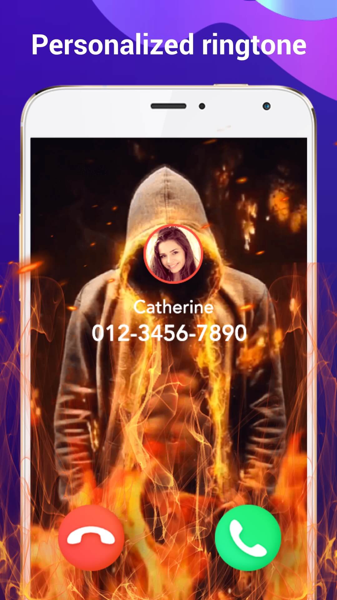 اسکرین شات 2 برنامه Color Call Flash- Call Screen