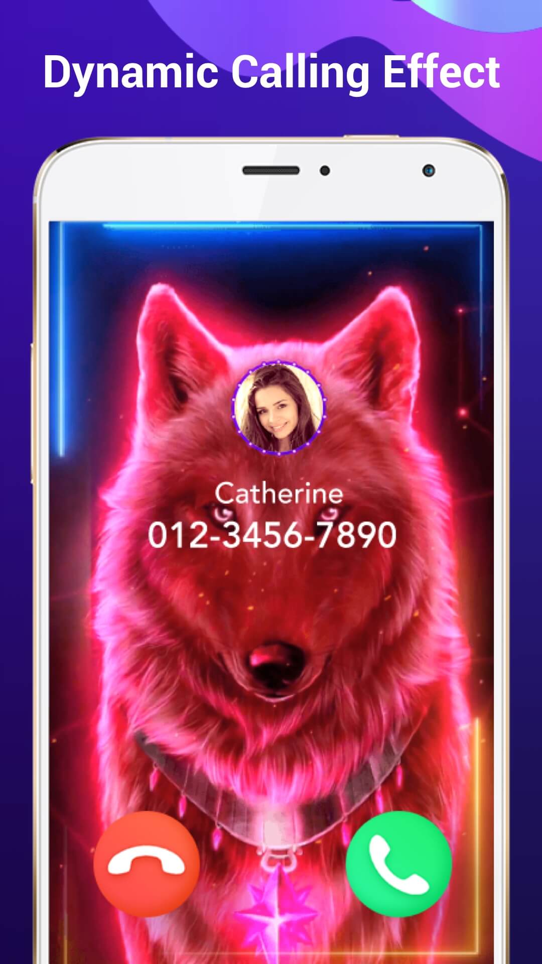 اسکرین شات 5 برنامه Color Call Flash- Call Screen
