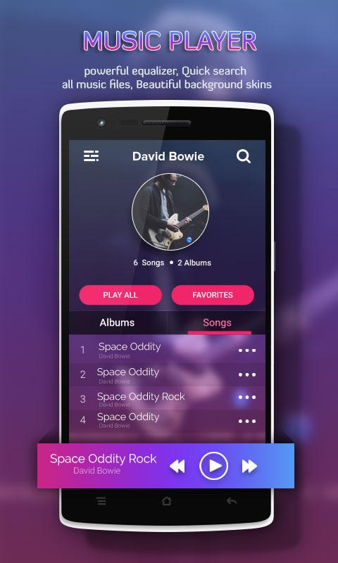 اسکرین شات 3 برنامه mp3 Music Player