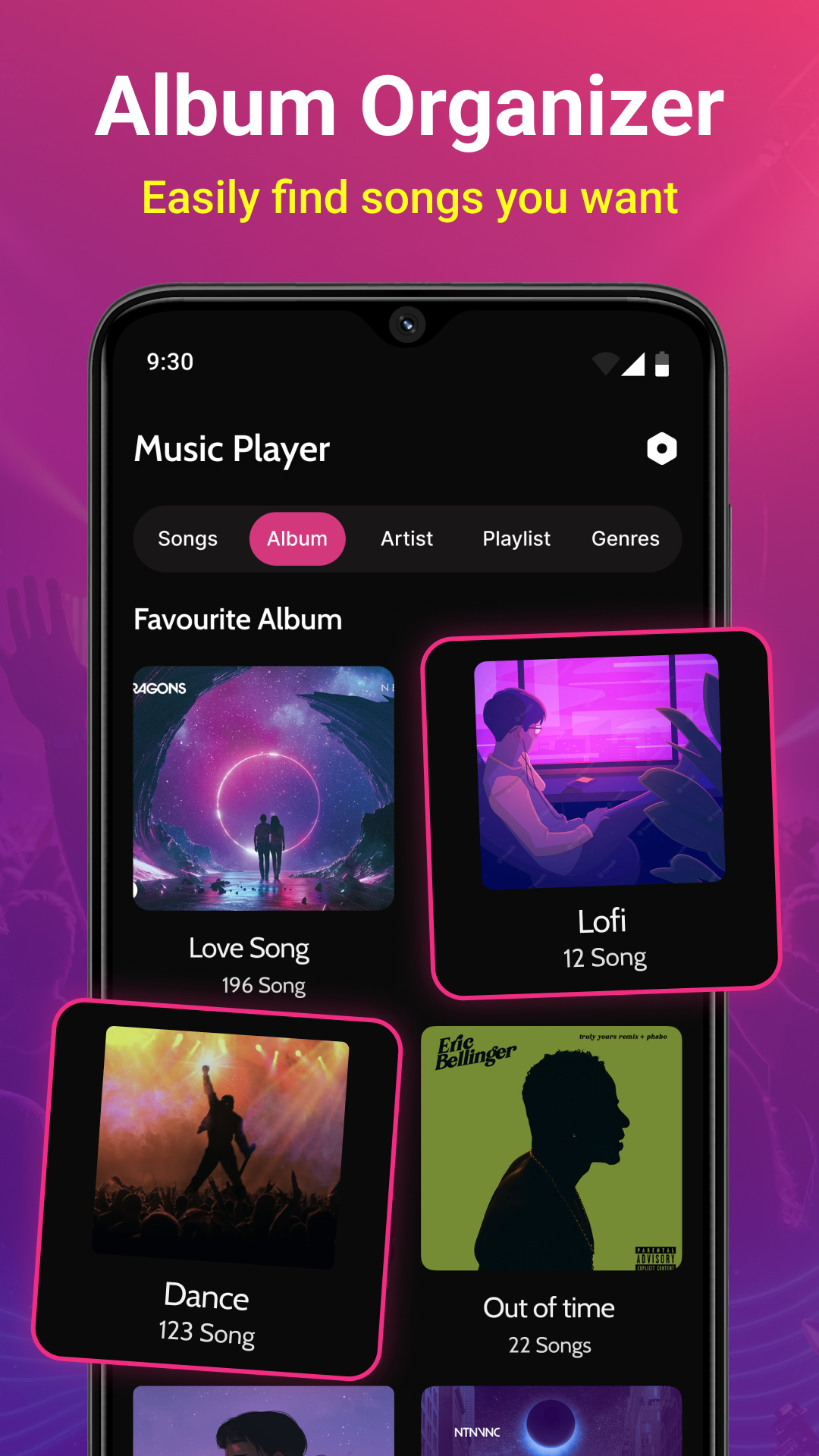 اسکرین شات 4 برنامه mp3 Music Player