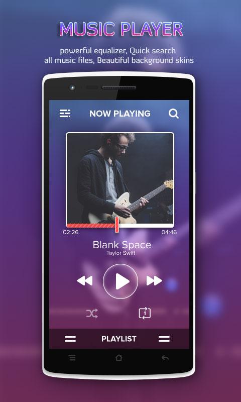 اسکرین شات 2 برنامه mp3 Music Player