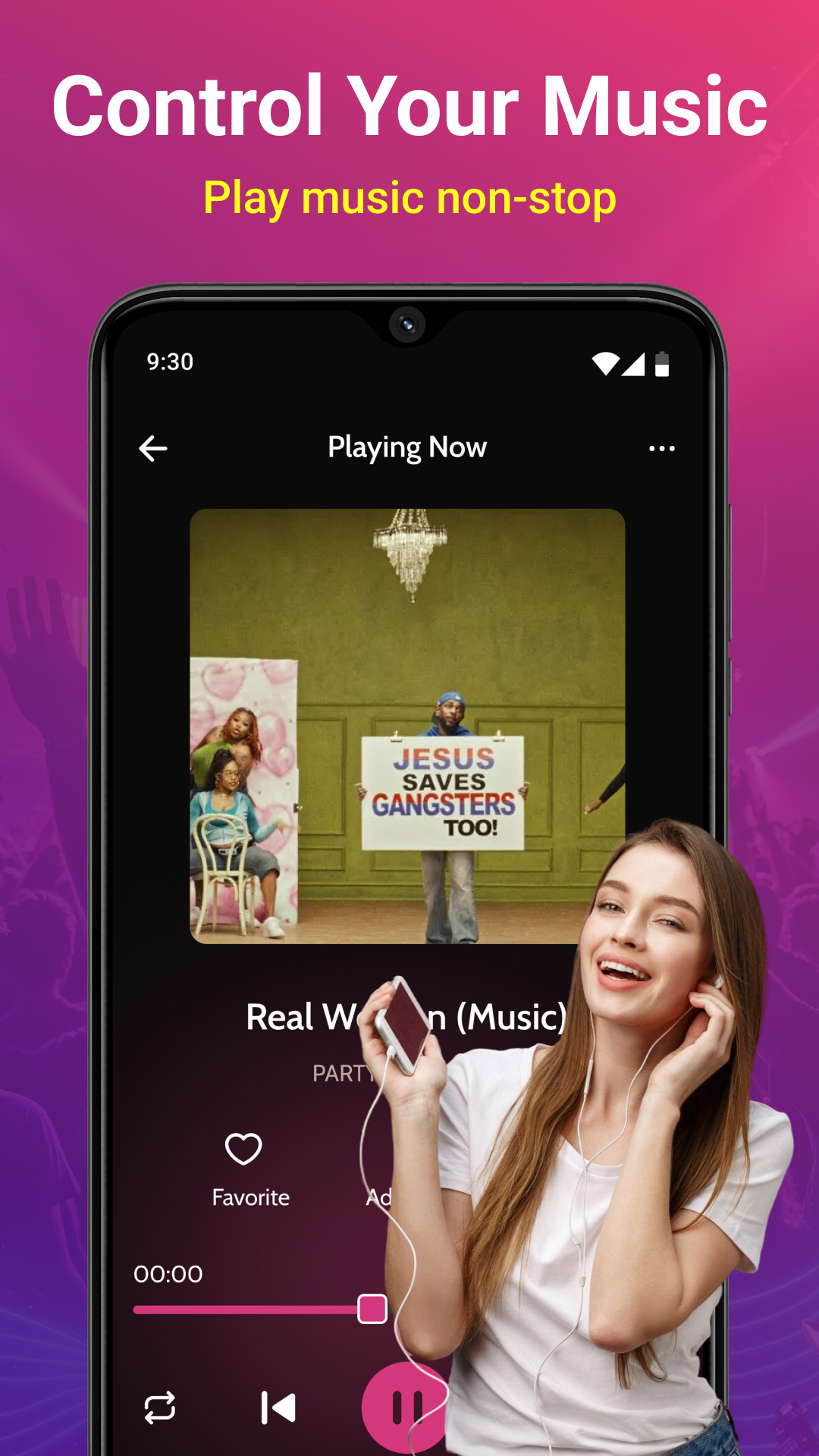 اسکرین شات 2 برنامه Music Player - MP3 Player