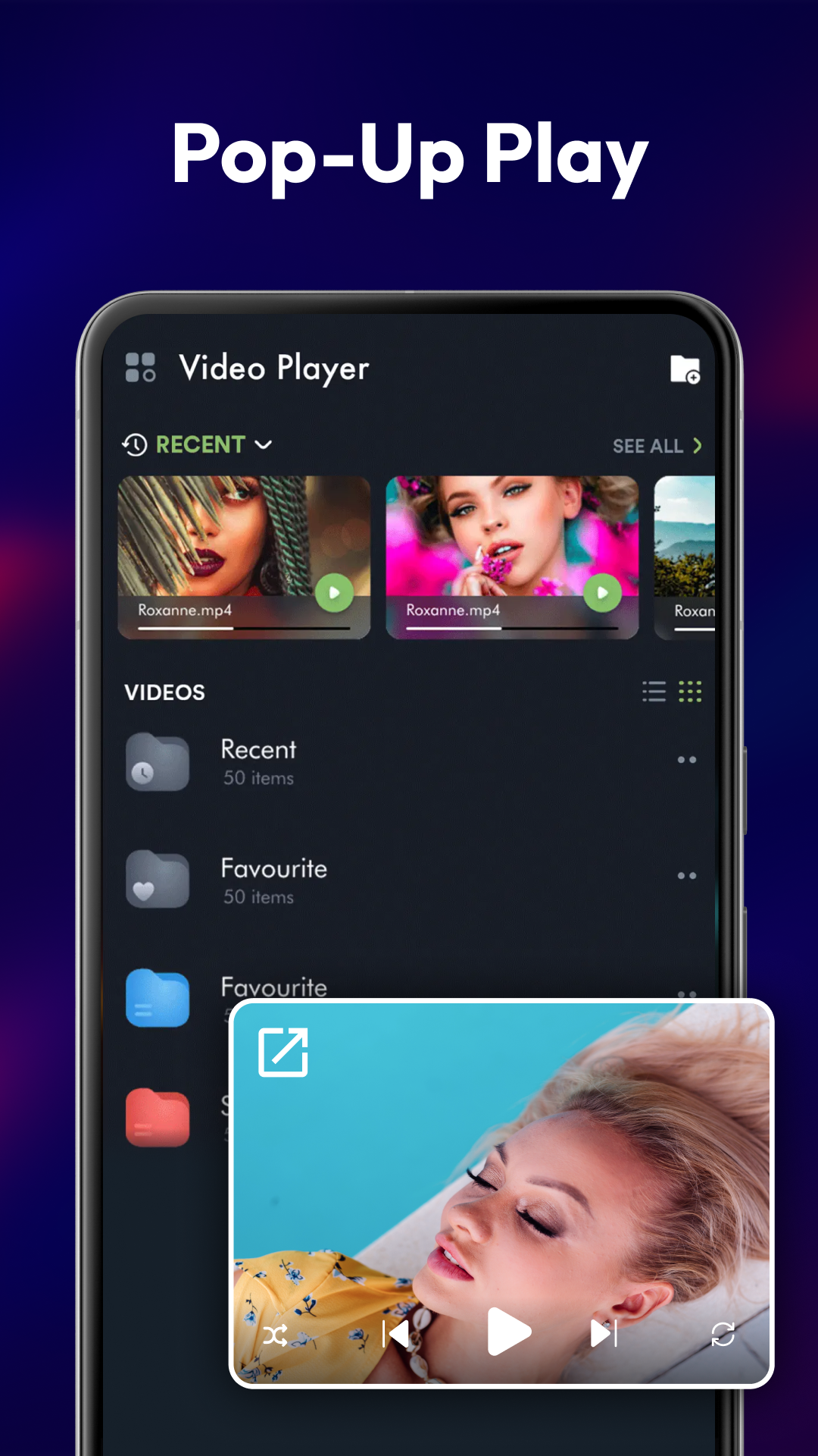 اسکرین شات 4 برنامه HD Video & Music Player