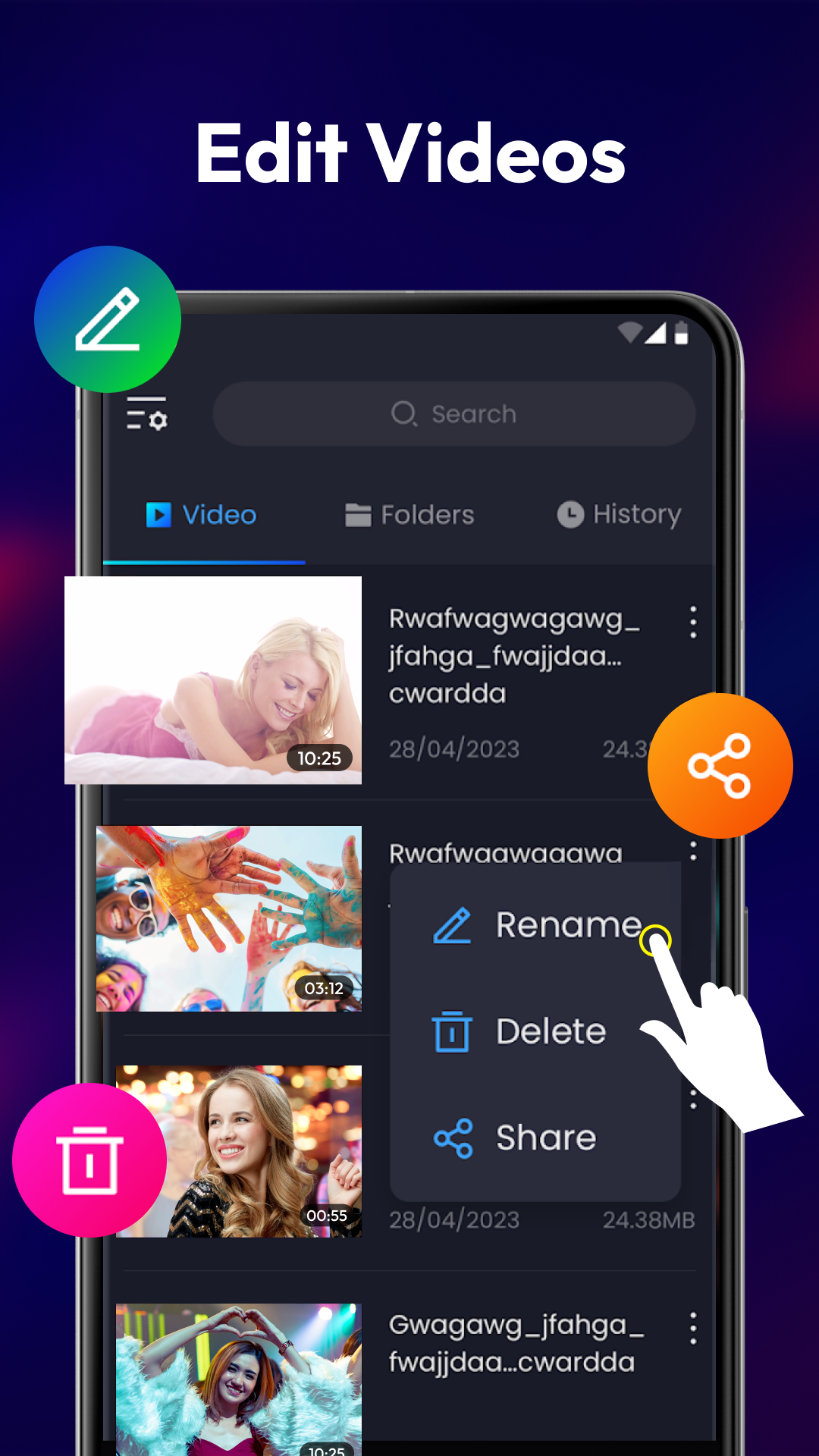 اسکرین شات 3 برنامه HD Video & Music Player