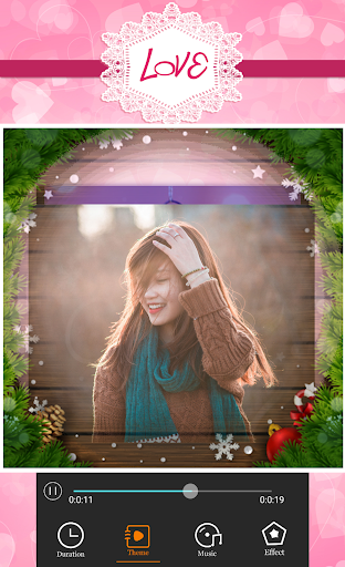 اسکرین شات 2 برنامه Love Video Maker With Music