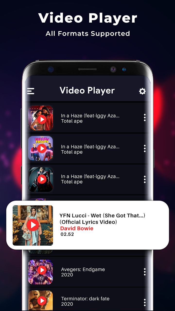 اسکرین شات 3 برنامه Videos Player: Media Player