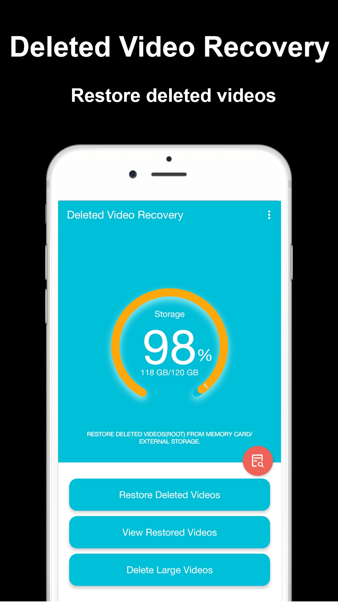 اسکرین شات 1 برنامه Deleted Video Recovery