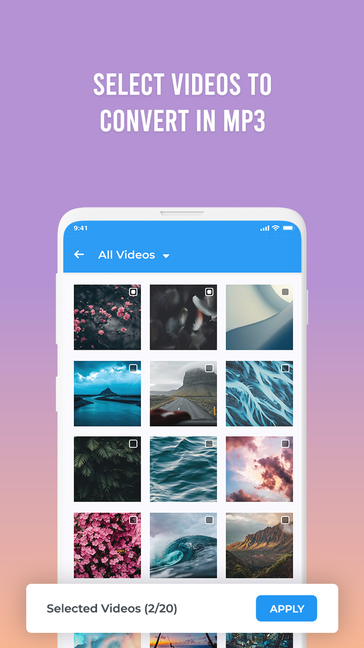 اسکرین شات 2 برنامه Video to MP3 & Ringtone Maker