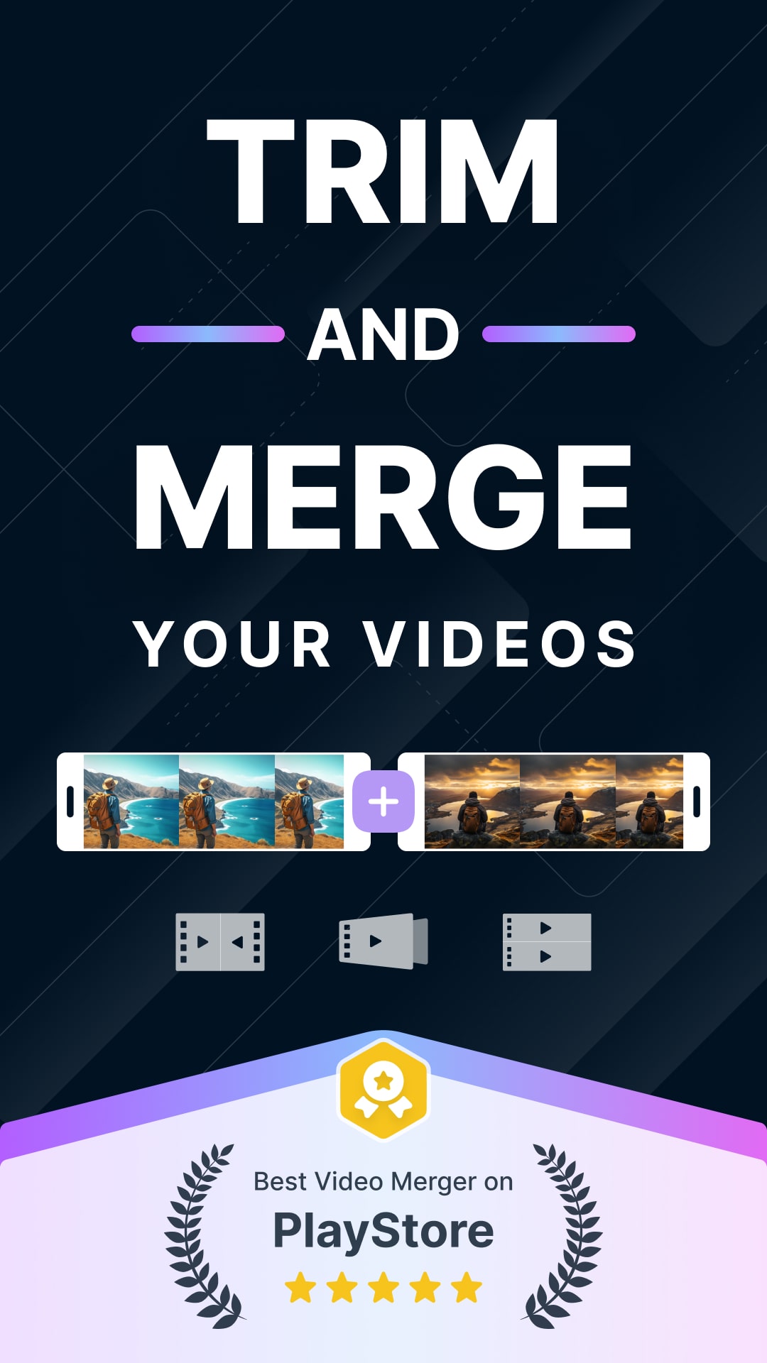 اسکرین شات 8 برنامه Video Merger, Joiner, Collage