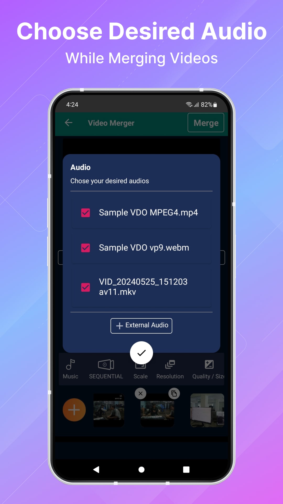 اسکرین شات 7 برنامه Video Merger, Joiner, Collage