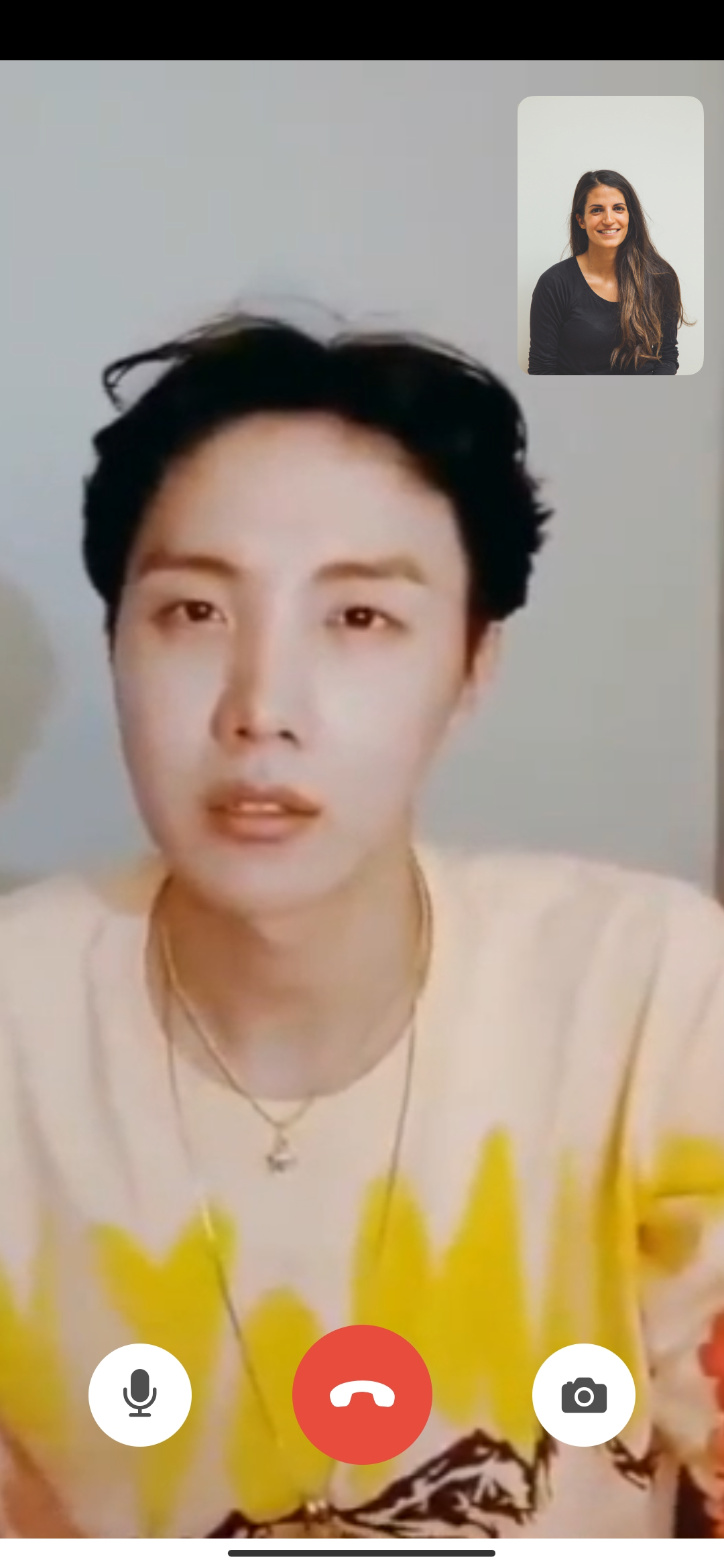 اسکرین شات 8 برنامه Kpop Fake Video Call-Text Chat