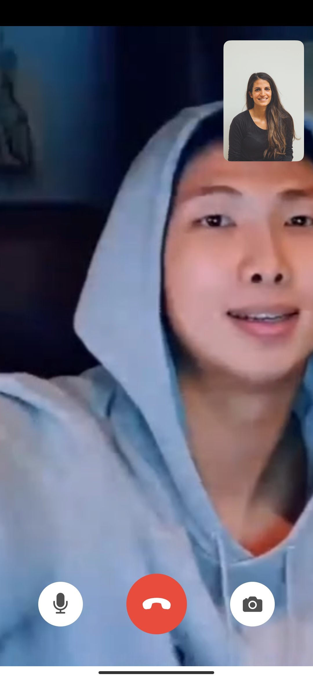 اسکرین شات 7 برنامه Kpop Fake Video Call-Text Chat
