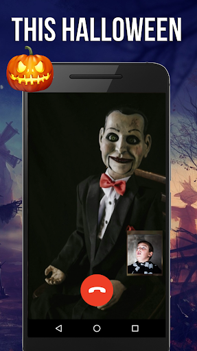 اسکرین شات 1 برنامه Scary Doll Fake Video Call