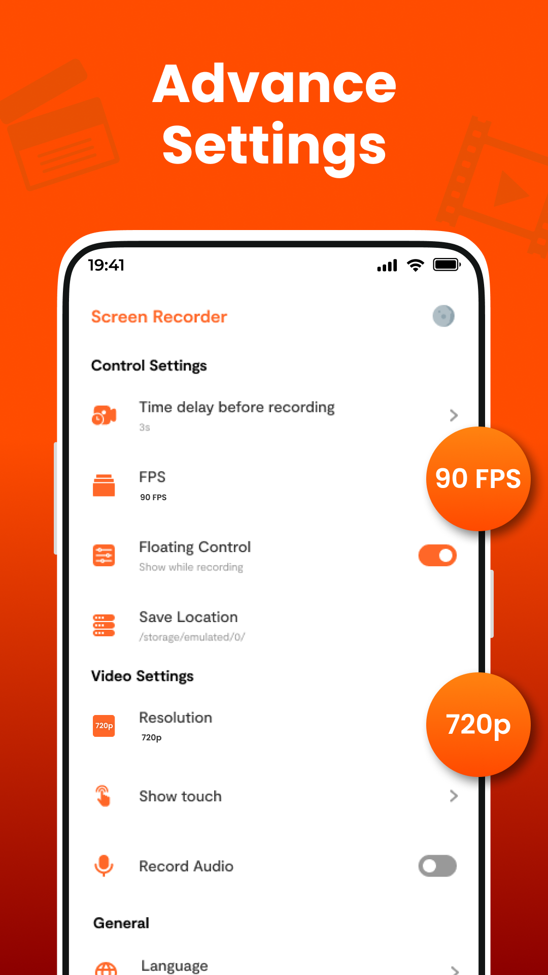 اسکرین شات 2 برنامه Screen Recorder-Video Recorder