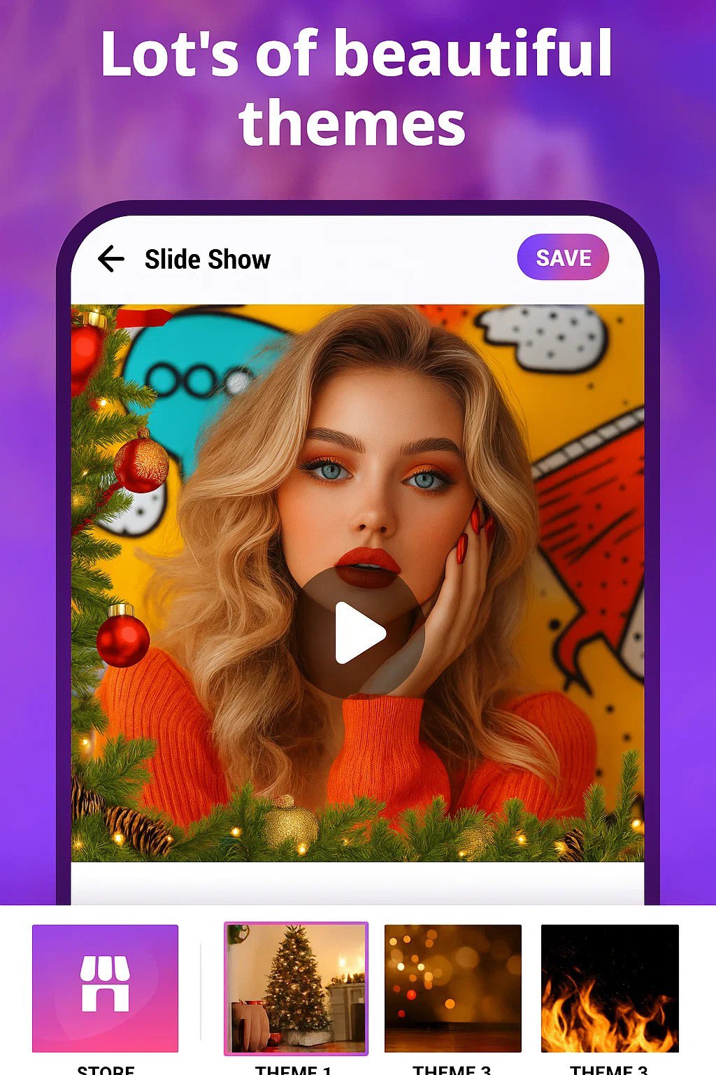 اسکرین شات 2 برنامه Photo Video Maker With Music