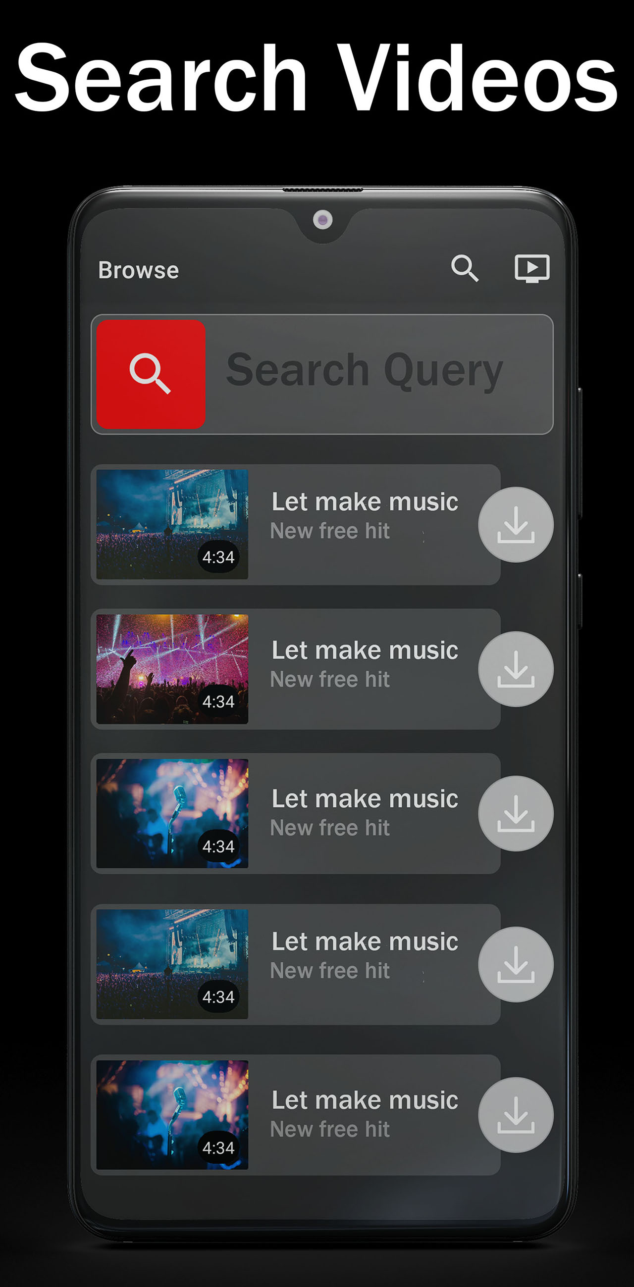 اسکرین شات 1 برنامه Video Downloader