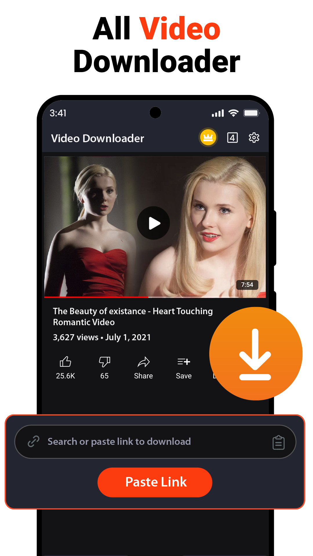 اسکرین شات 1 برنامه Video Downloader・Player