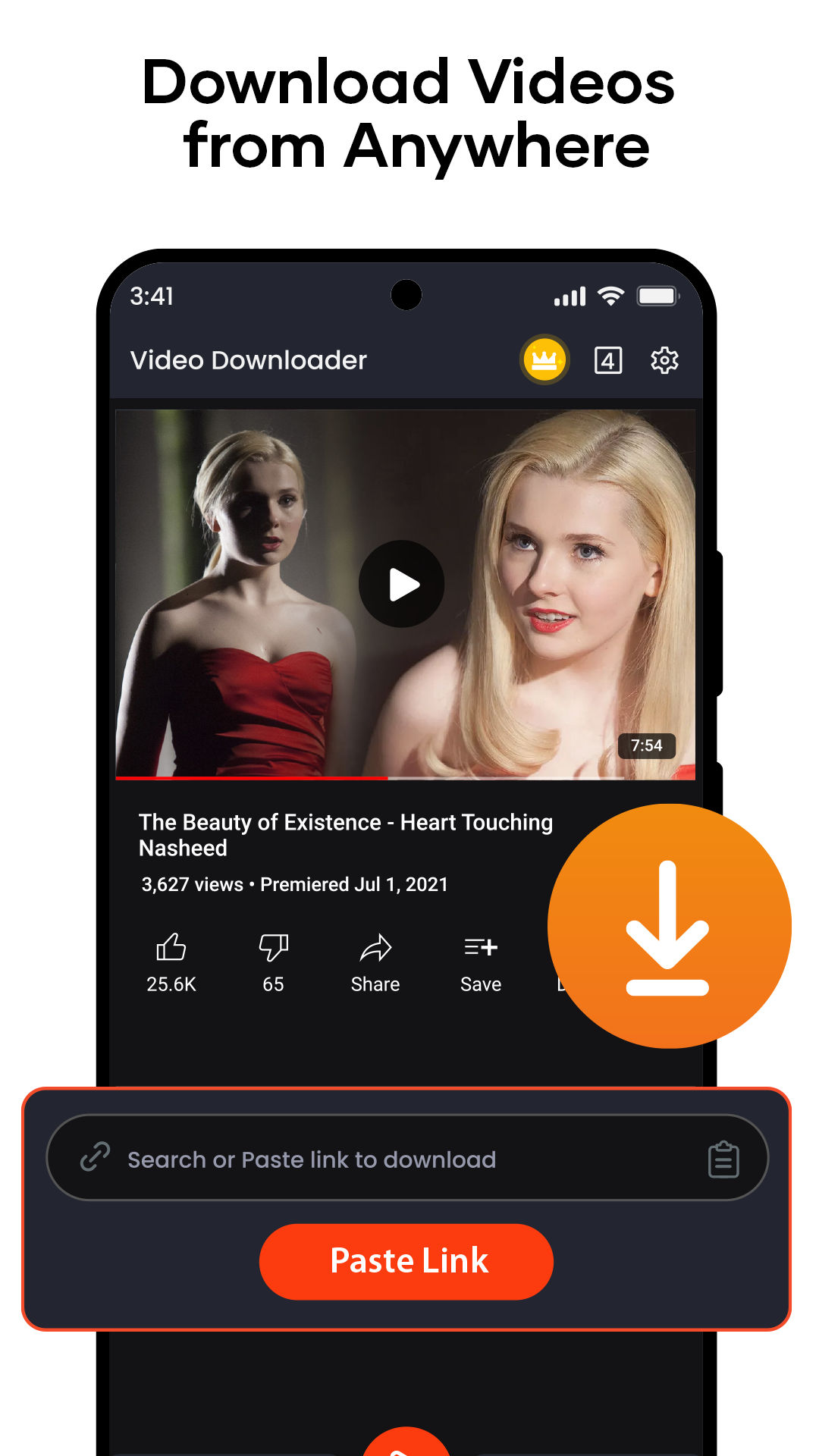 اسکرین شات 1 برنامه V Downloader – Download Videos