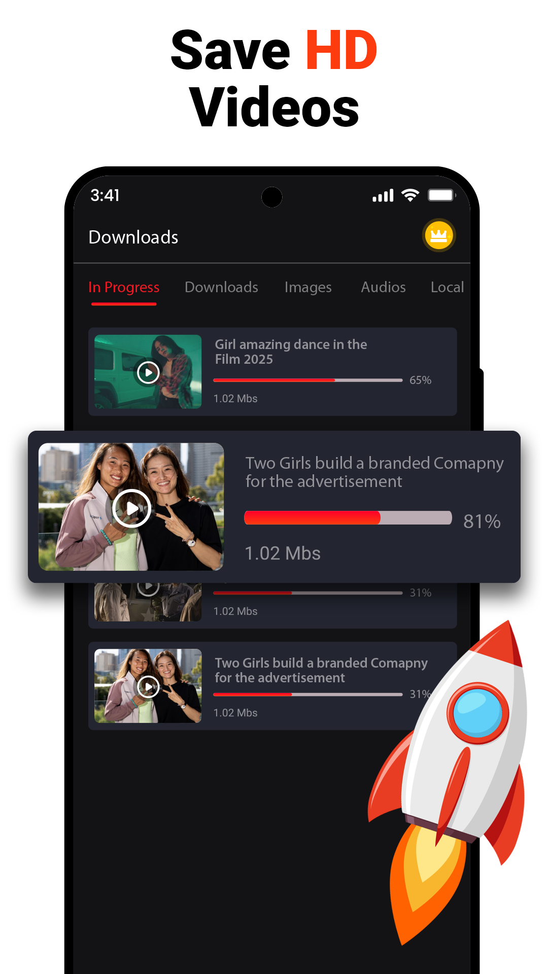 اسکرین شات 2 برنامه Video Downloader・Player