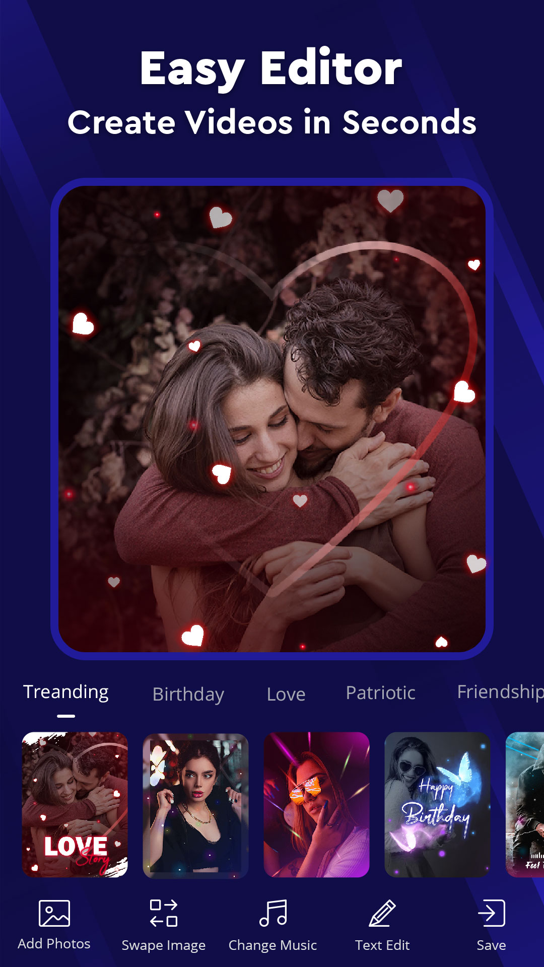 اسکرین شات 1 برنامه Vibit: Music Video Maker