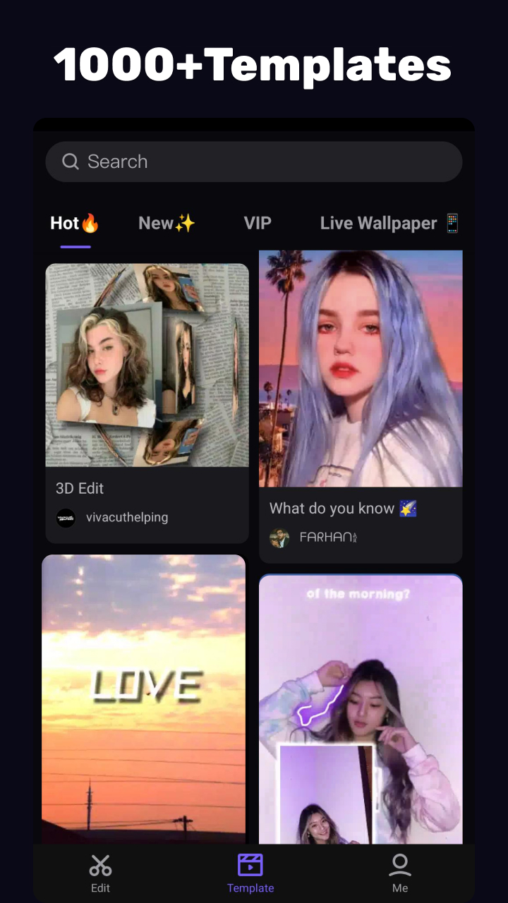 اسکرین شات 2 برنامه vivacut (ویوا کات)