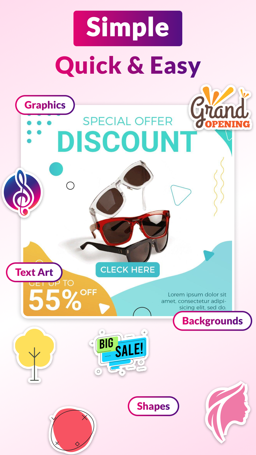 اسکرین شات 7 برنامه Video Flyer Maker, Templates