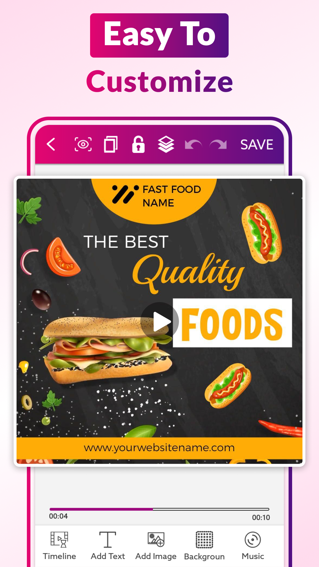 اسکرین شات 3 برنامه Video Flyer Maker, Templates