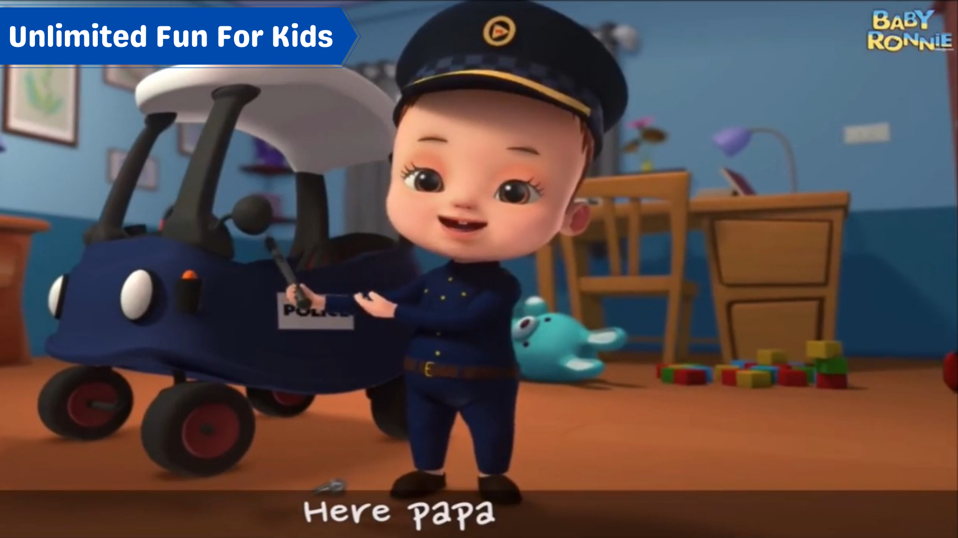 اسکرین شات 8 برنامه Baby Ronnie Kids Rhymes Videos