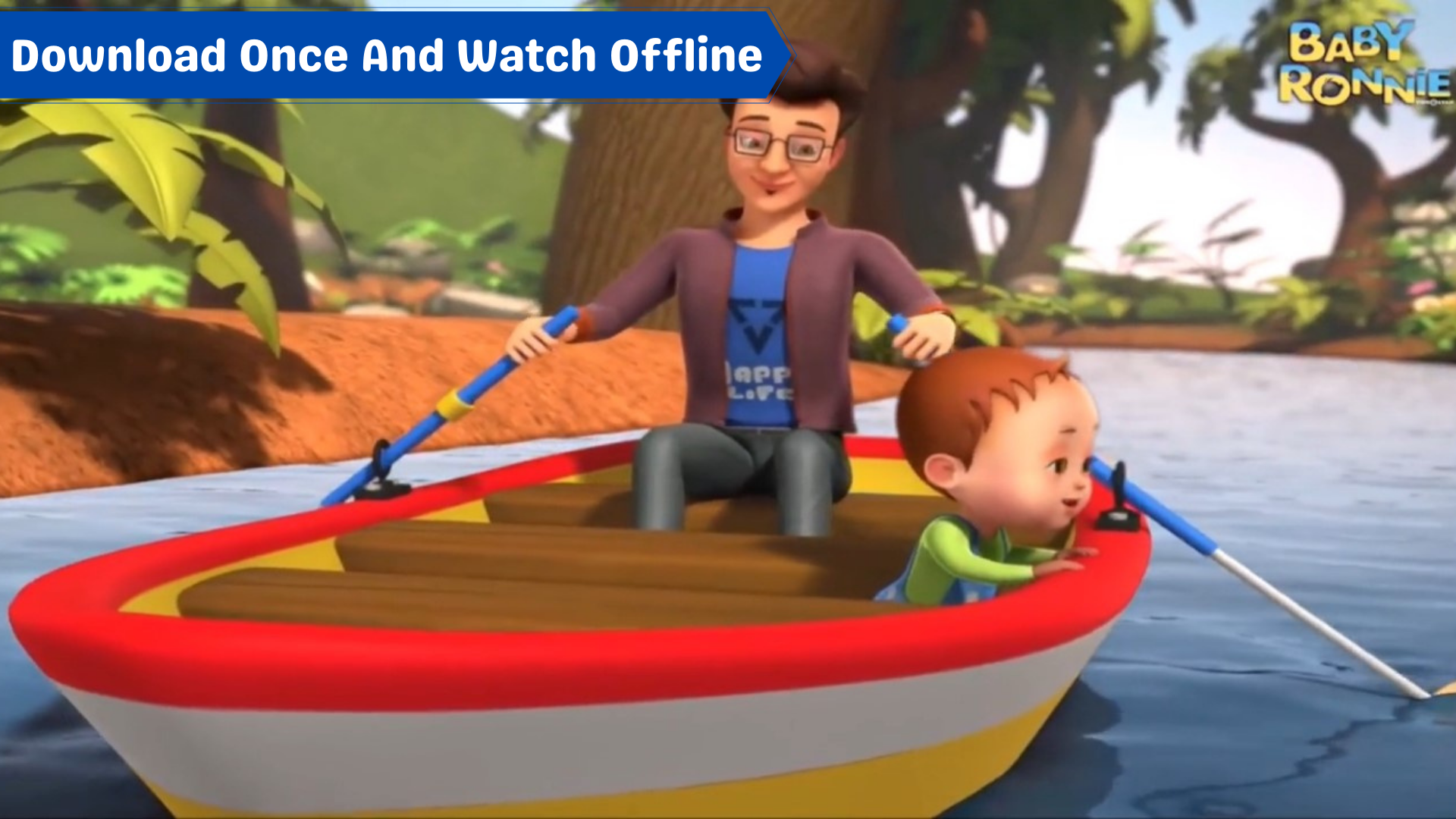 اسکرین شات 2 برنامه Baby Ronnie Kids Rhymes Videos