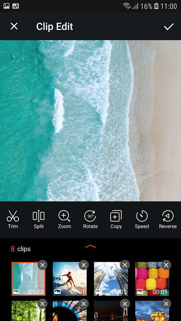 اسکرین شات 7 برنامه Video Editor with Music Filmix