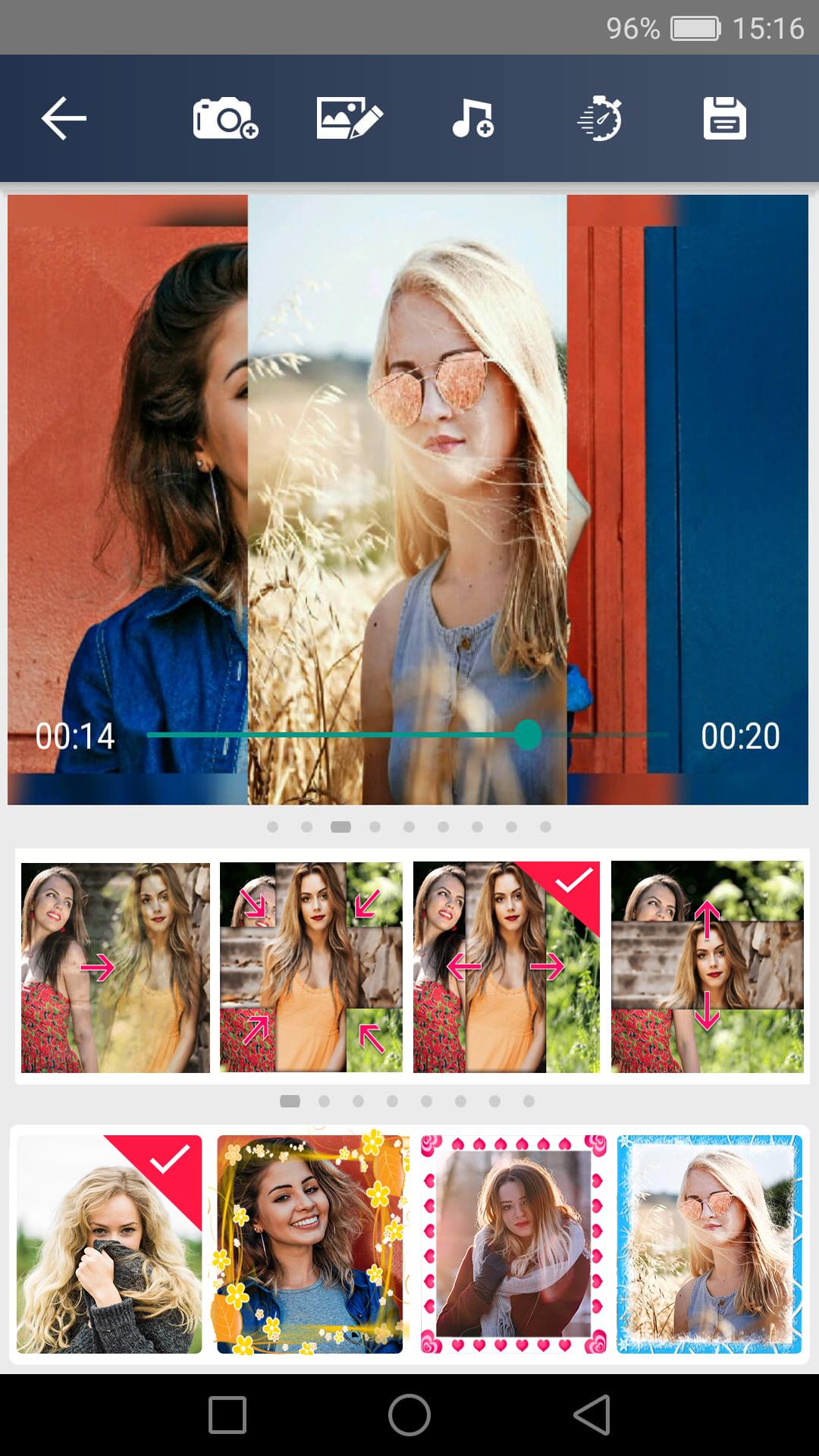 اسکرین شات 2 برنامه Music video - photo slideshow