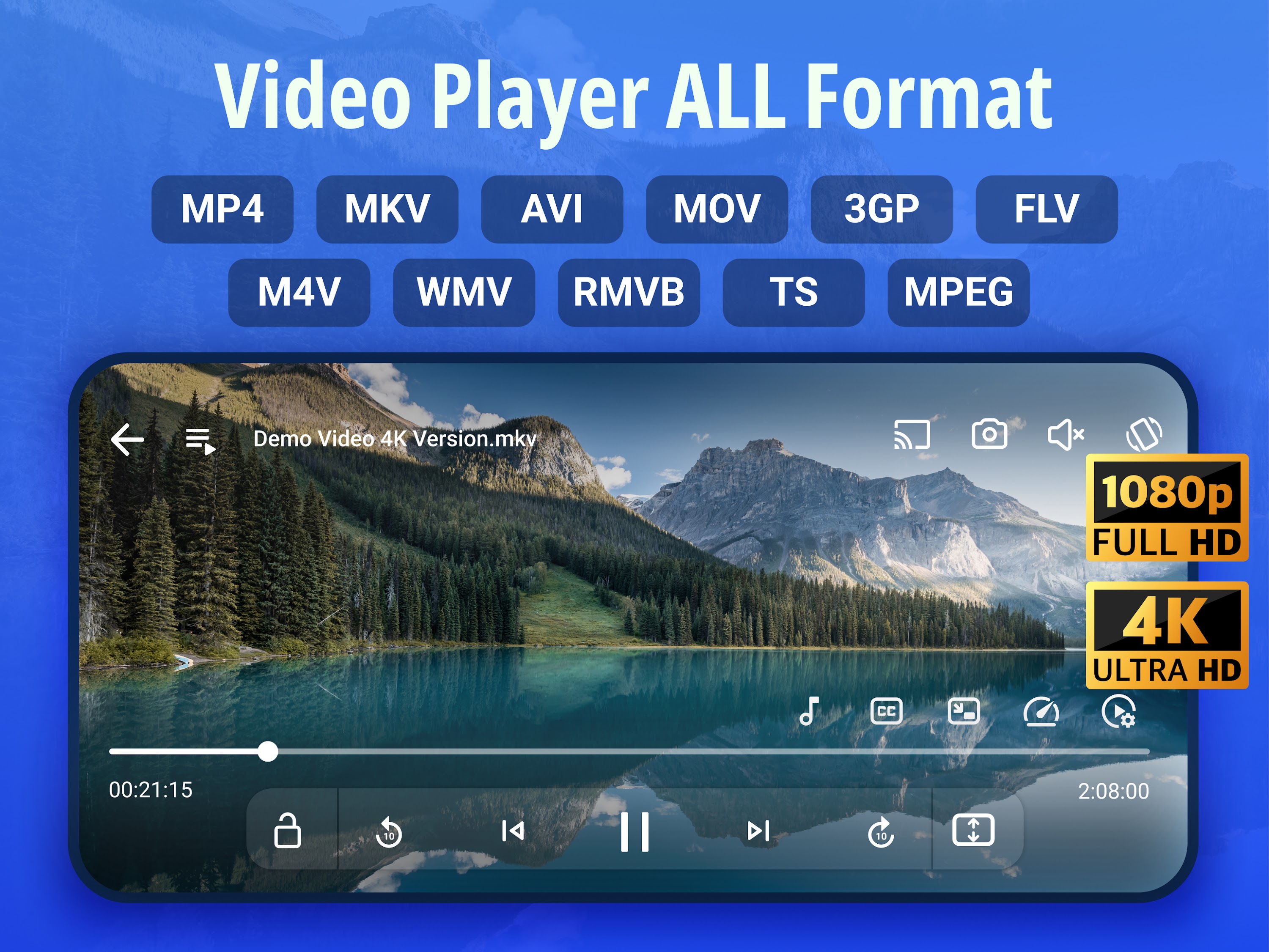 اسکرین شات 1 برنامه Video Player All Format