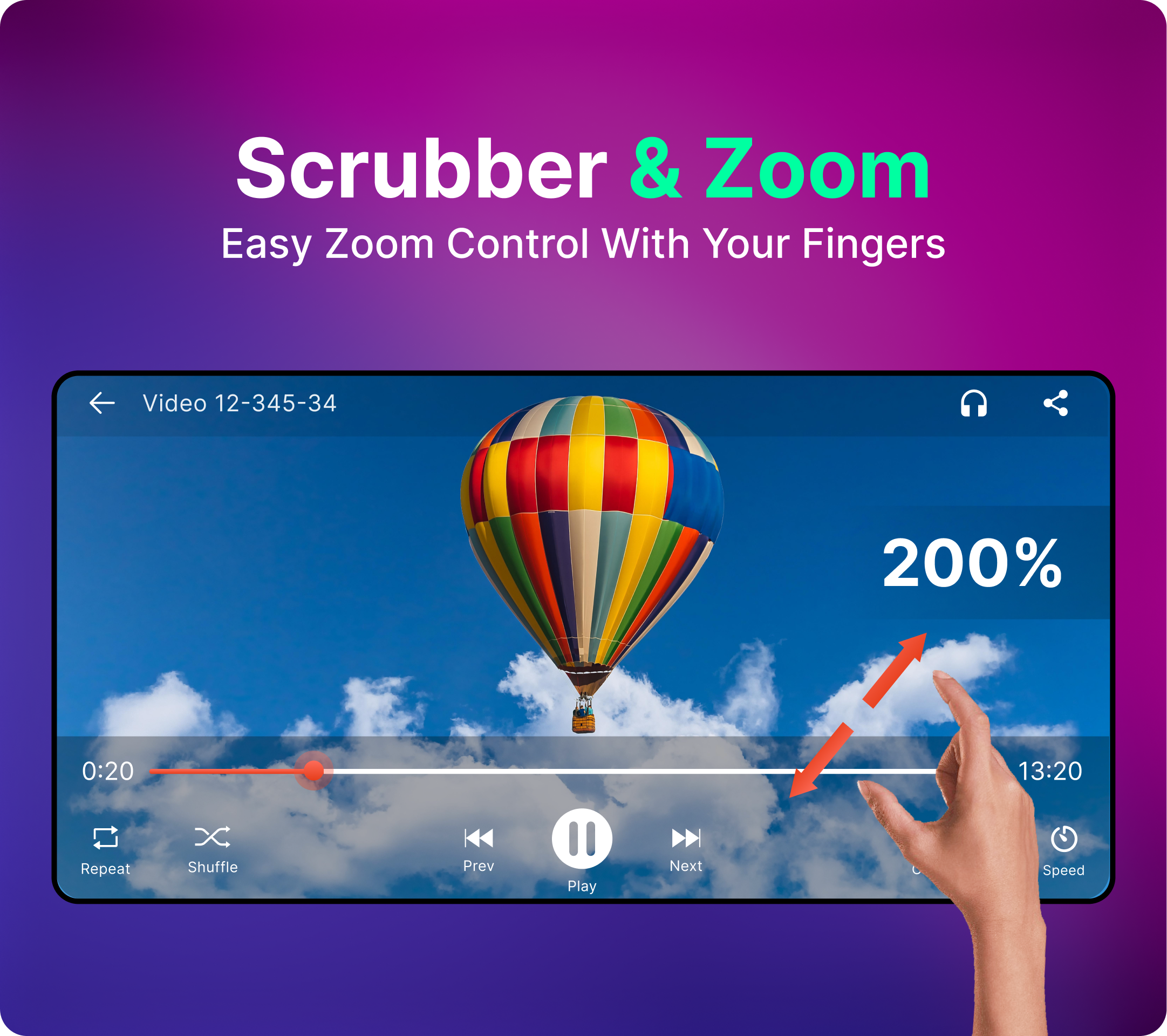 اسکرین شات 3 برنامه Video Player- HD Media Player