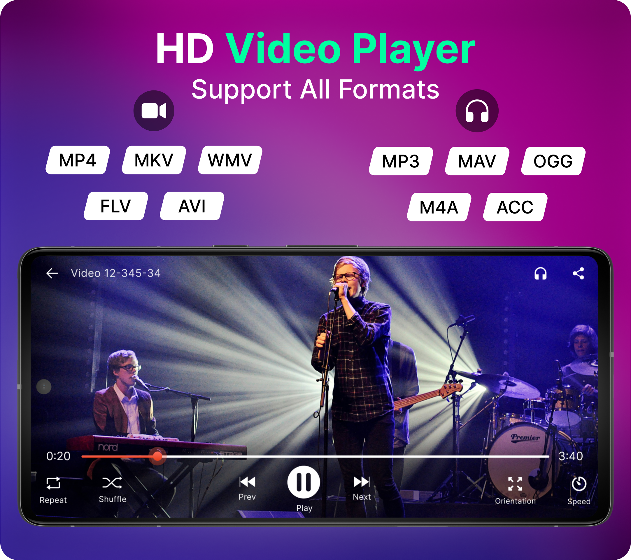اسکرین شات 1 برنامه Video Player- HD Media Player