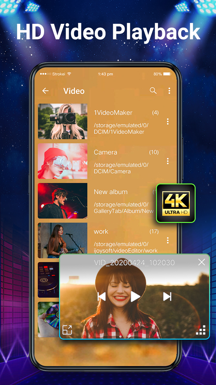 اسکرین شات 7 برنامه Video Player- HD Media Player