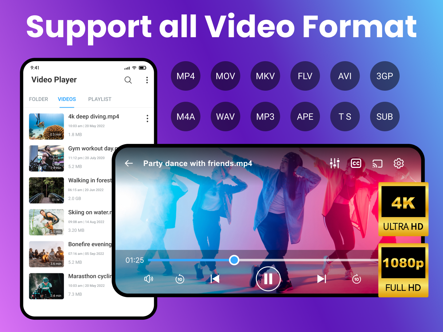 اسکرین شات 1 برنامه Video Player All Format