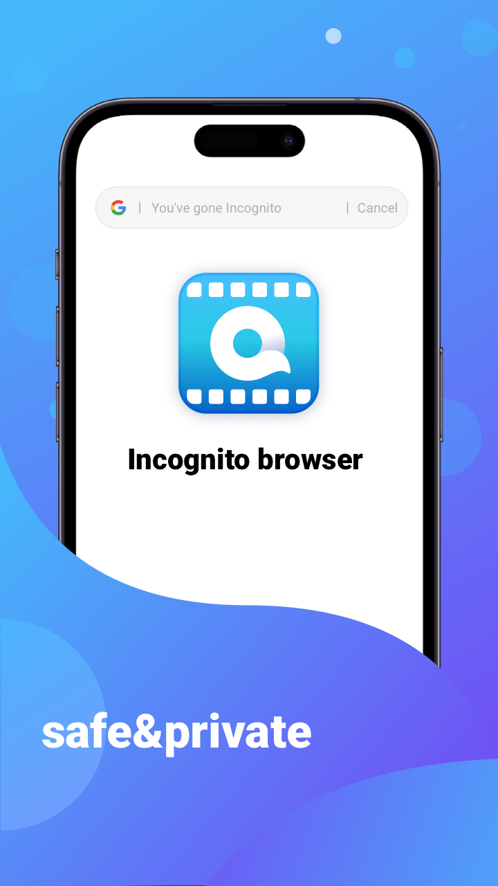اسکرین شات 1 برنامه Incognito Browser-faster&Safe