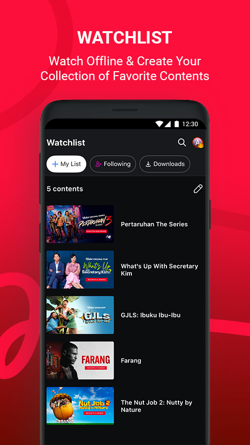 اسکرین شات 7 برنامه Vidio: Sports, Movies, Series