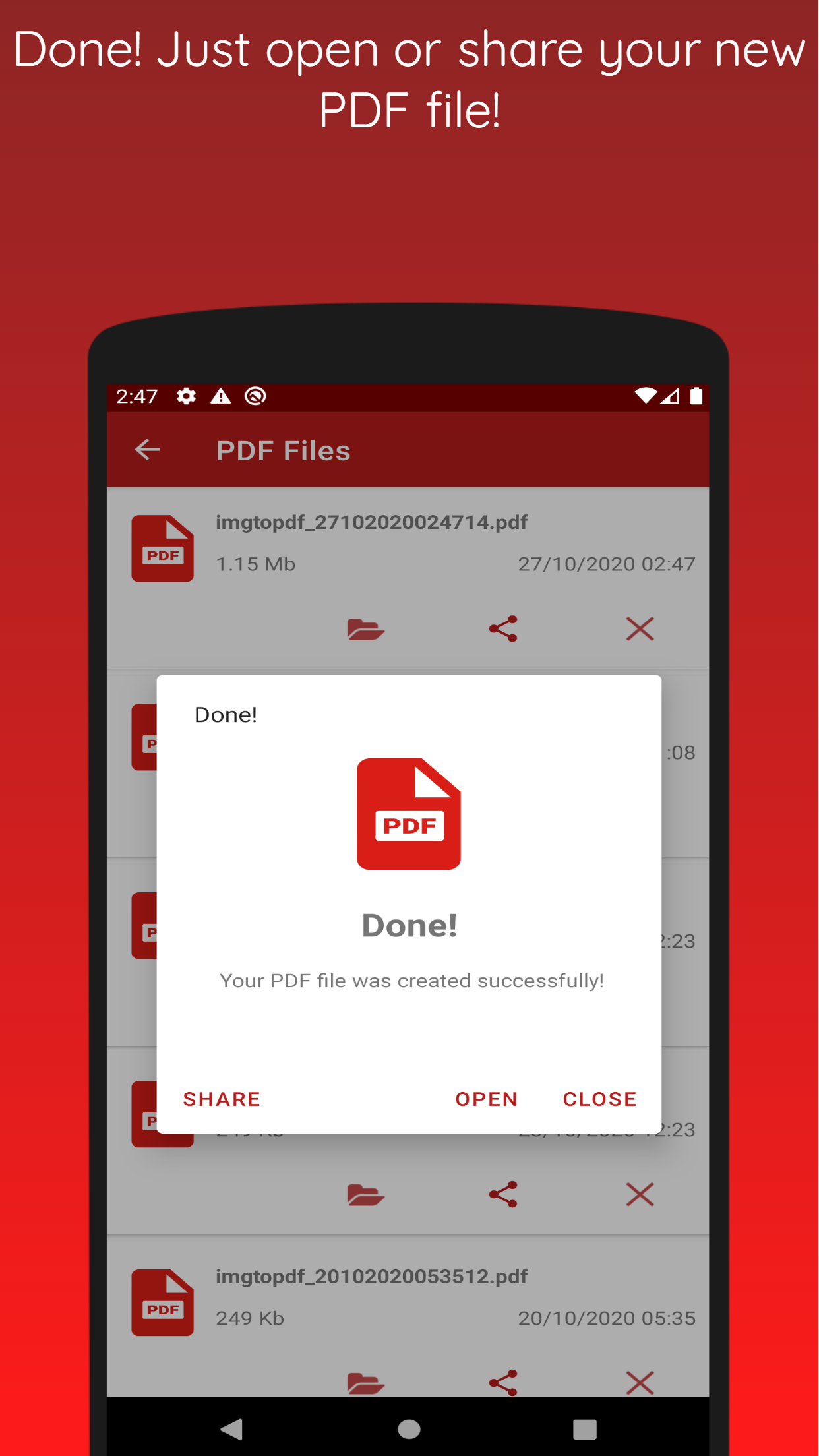 اسکرین شات 5 برنامه Image to PDF - JPG to PDF