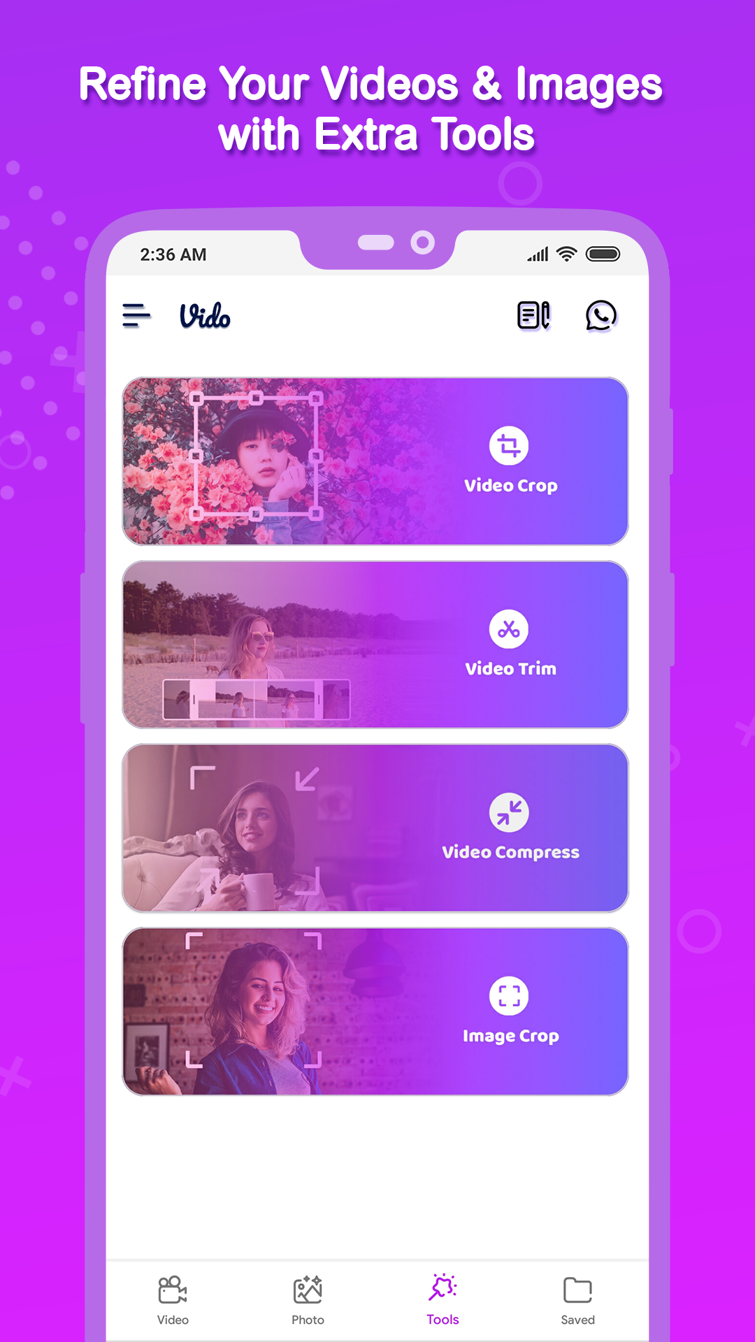 اسکرین شات 6 برنامه Vido : Video Status Maker