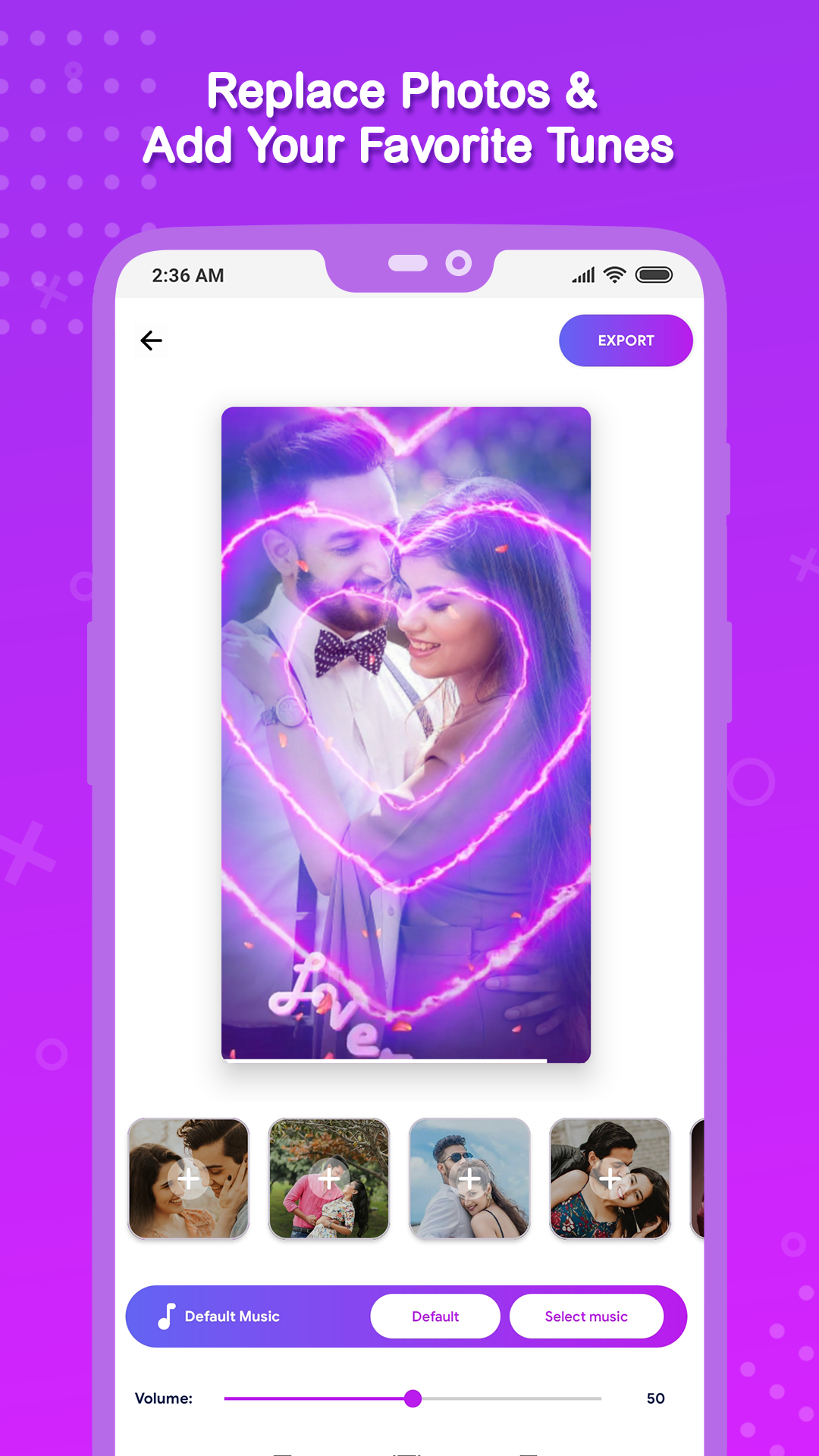 اسکرین شات 4 برنامه Vido : Video Status Maker