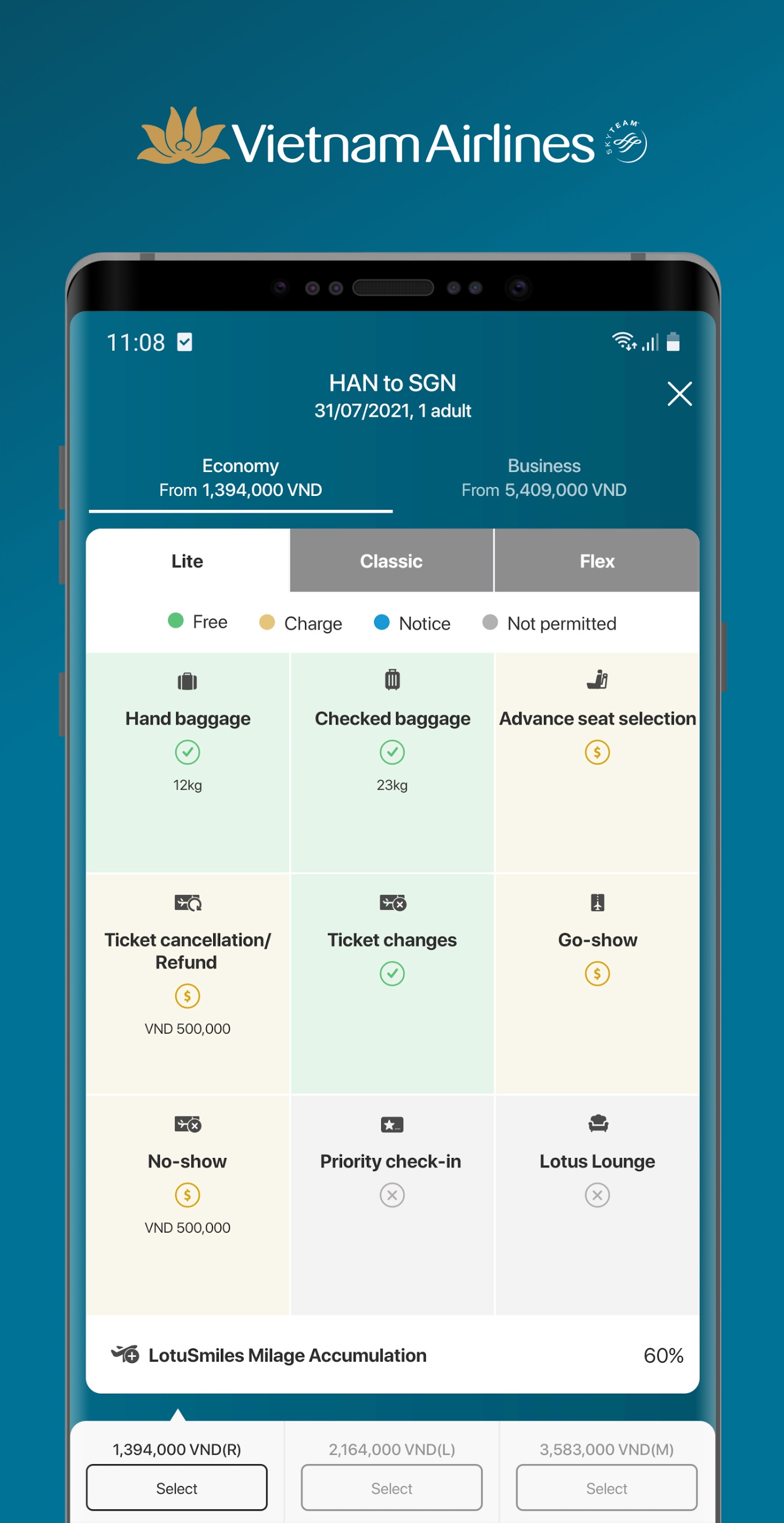 اسکرین شات 3 برنامه Vietnam Airlines
