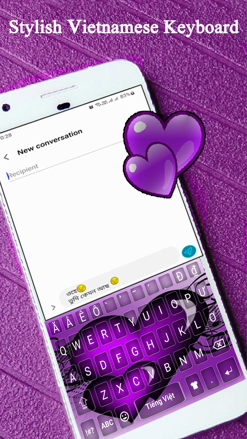 اسکرین شات 1 برنامه Vietnamese keyboard 2024