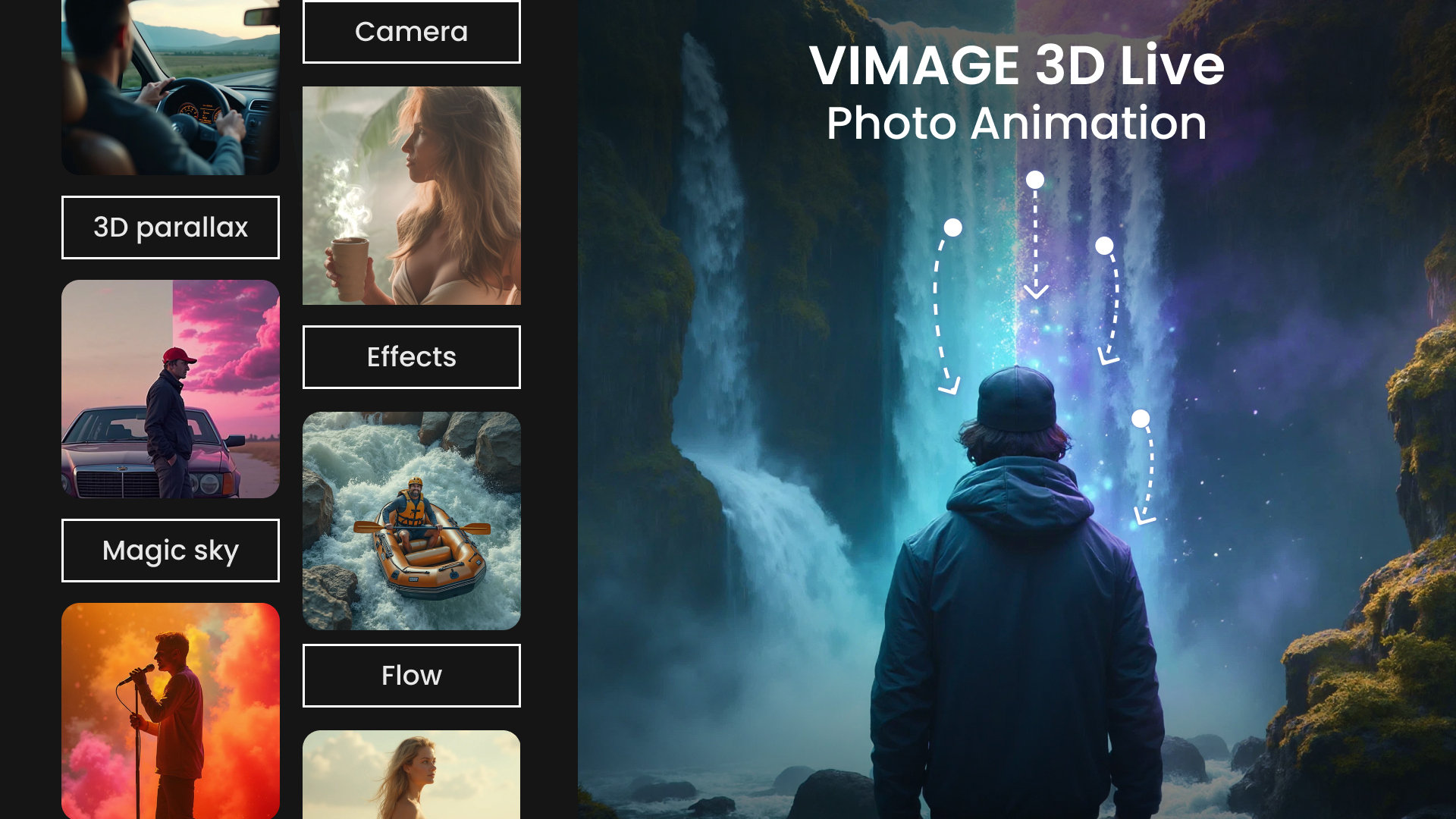 اسکرین شات 7 برنامه VIMAGE 3D Live Photo Animation