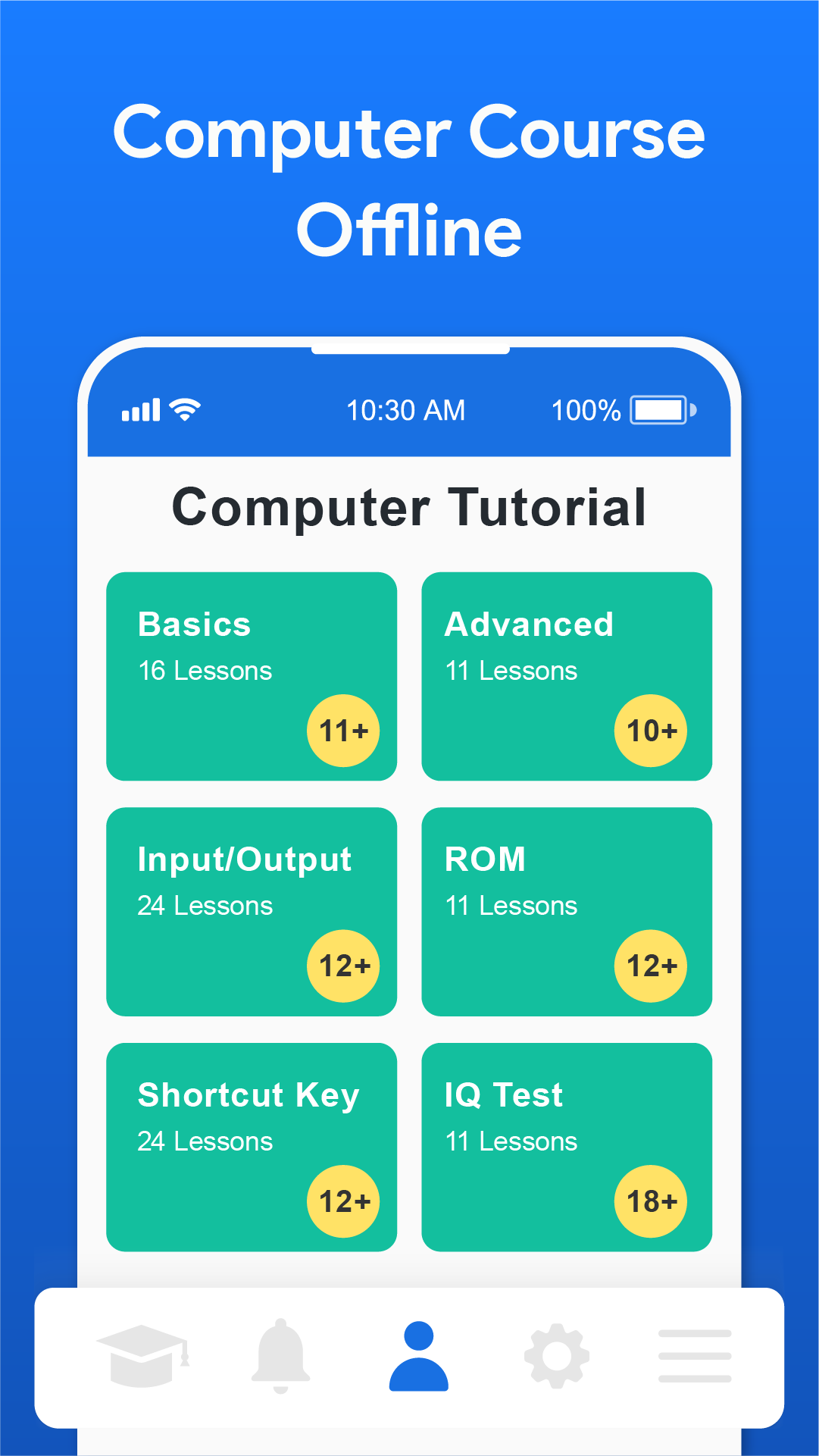 اسکرین شات 1 برنامه Computer Course: Offline