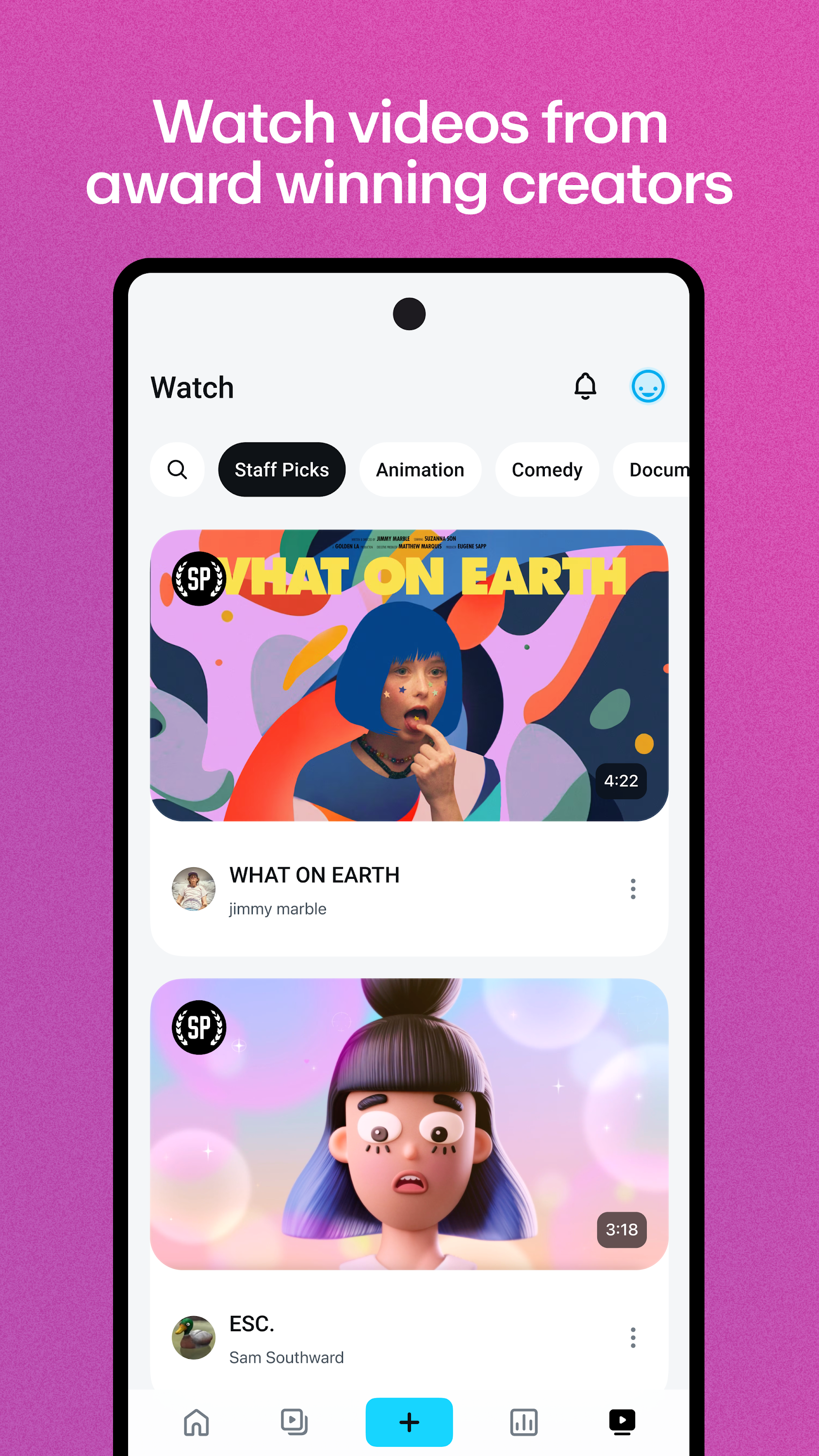 اسکرین شات 1 برنامه Vimeo
